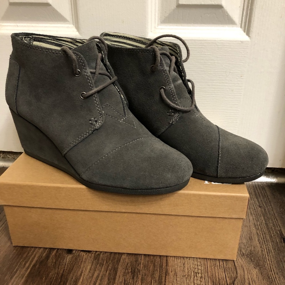 TOMS Wedge Booties